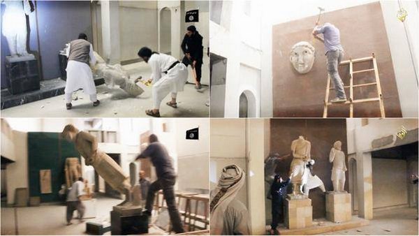 داعش تحطم محتويات متحف الموصل